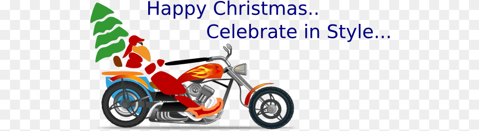 Christmas Motorcycle Clip Art Vector Clip Art Motorcycle Art Clip Vehicle, Transportation, Lawn Mower, Lawn Free Transparent Png