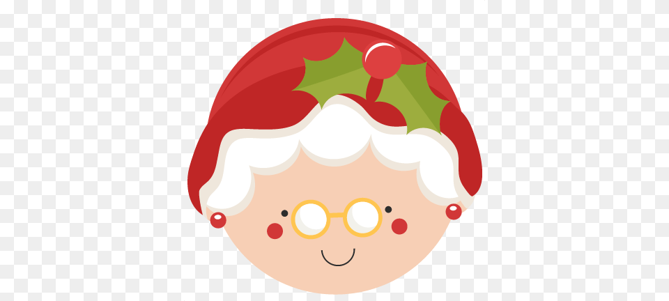 Christmas Mrs Claus Scrapbook Cute Clipart, Food, Meal, Clothing, Hat Free Transparent Png