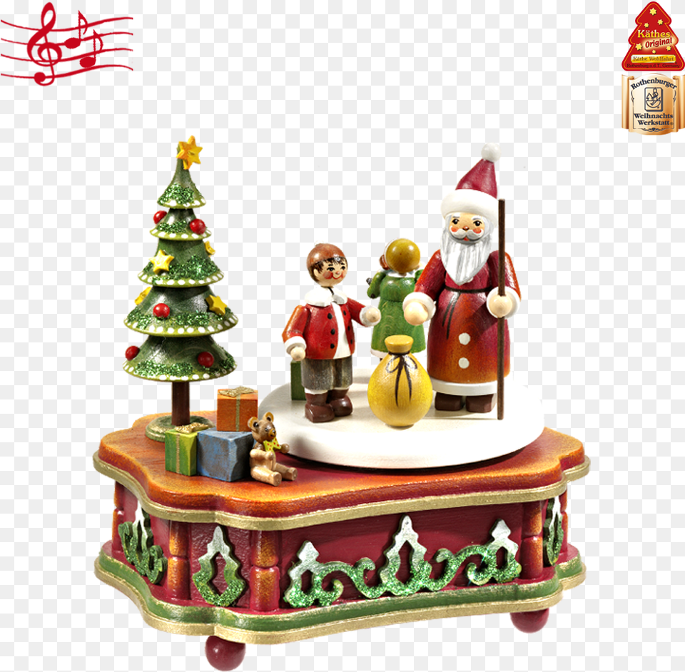 Christmas Music Cartoon, Figurine, Baby, Food, Dessert Free Png