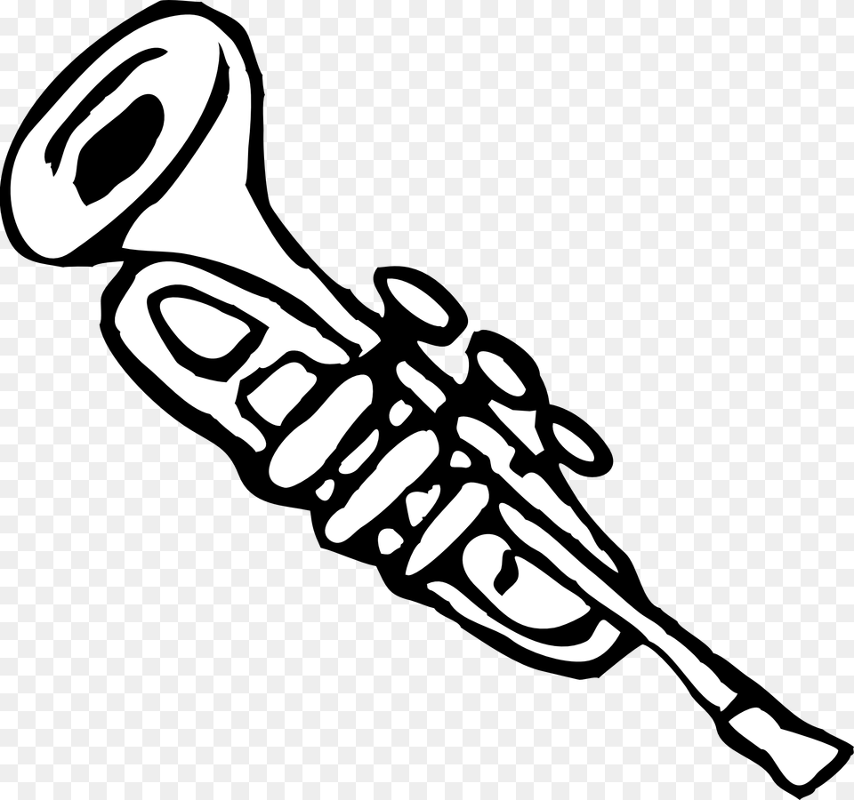 Christmas Music Clip Art Clipart Images Trumpet Clipart, Brass Section, Horn, Musical Instrument, Smoke Pipe Free Png Download