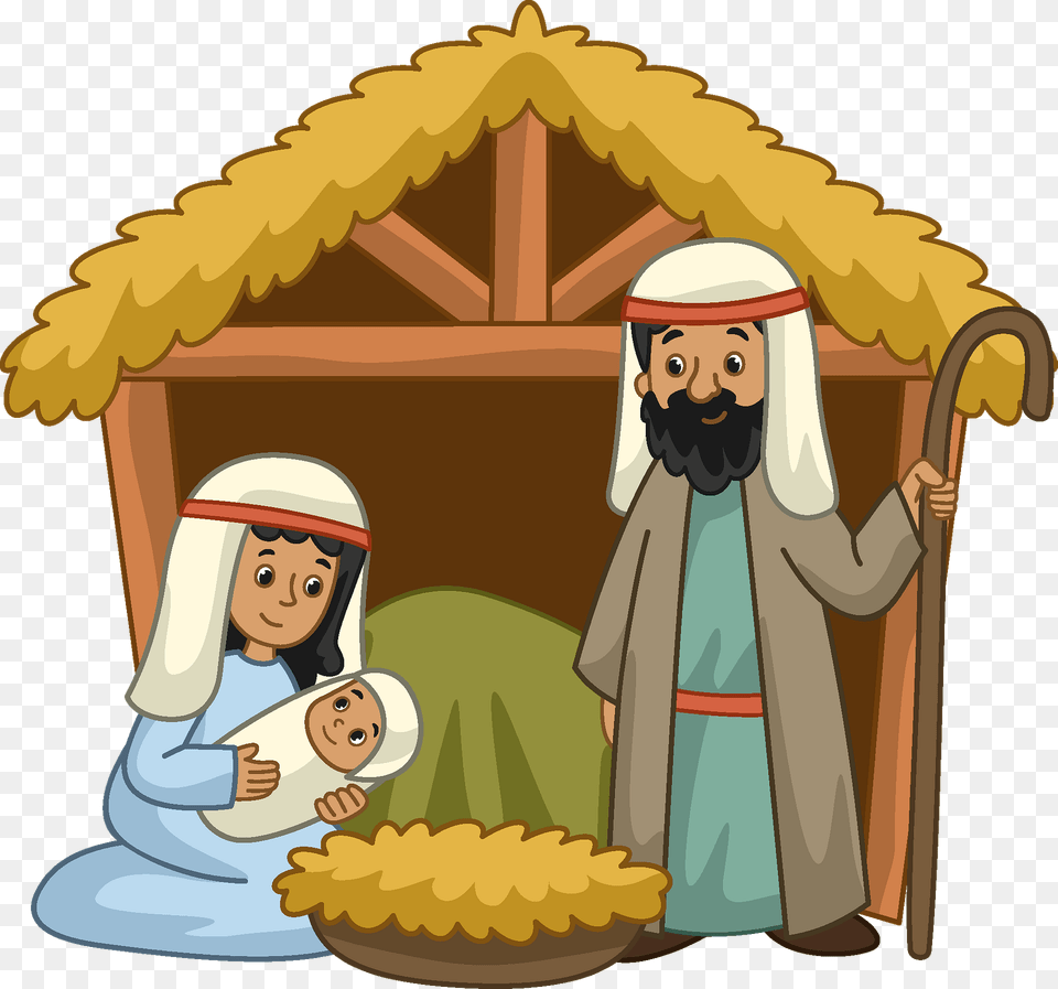 Christmas Nativity Clipart, People, Person, Baby, Face Free Png Download