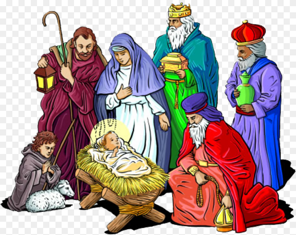 Christmas Nativity Files Mary And Joseph Christmas Story, Publication, Book, Comics, Adult Free Png Download