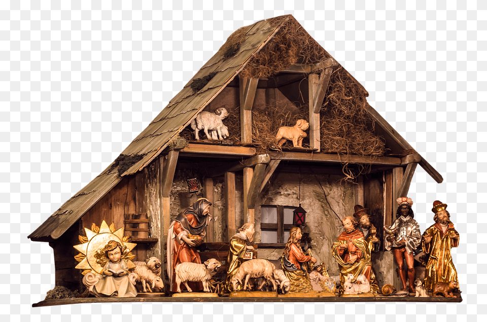 Christmas Nativity Scene, Architecture, Rural, Outdoors, Nature Png