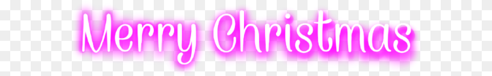 Christmas Neon Word Merrychristmas Pink Text Parallel, Light, Purple Png Image