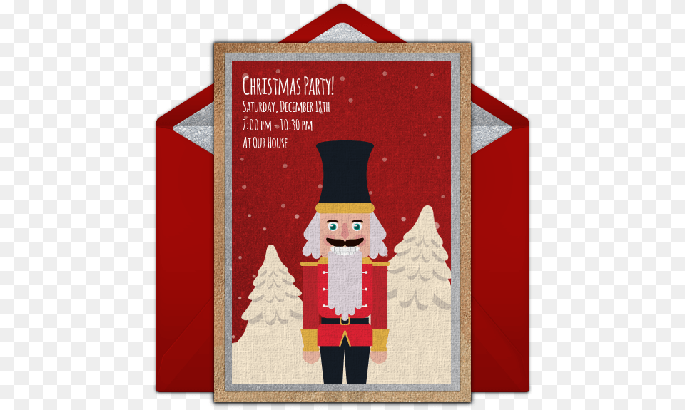 Christmas Nutcracker Online Invitation Birthday, Person, Face, Head Png Image