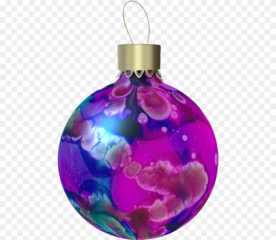 Christmas Ornament, Purple, Accessories, Bottle Free Png Download