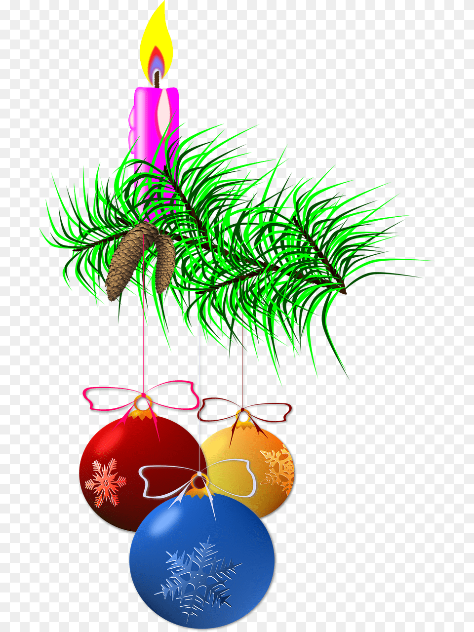 Christmas Ornament, Art, Graphics, Candle Png