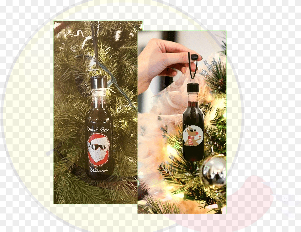 Christmas Ornament, Alcohol, Beer, Beverage, Bottle Png Image