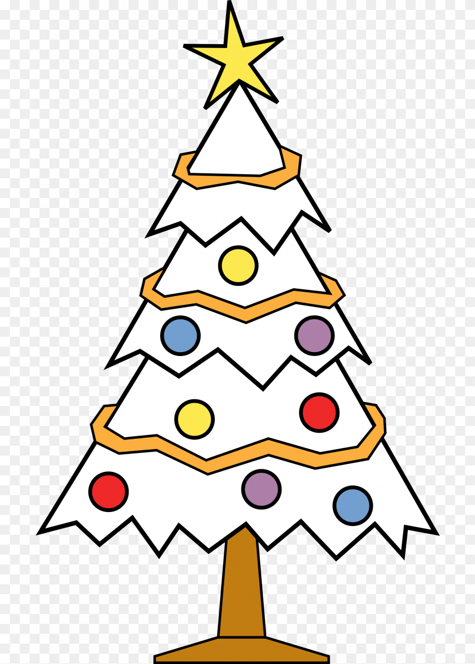 Christmas Ornament Black And White Tree Ornament Clipart Black, Festival, Christmas Decorations, Symbol, Star Symbol Free Png