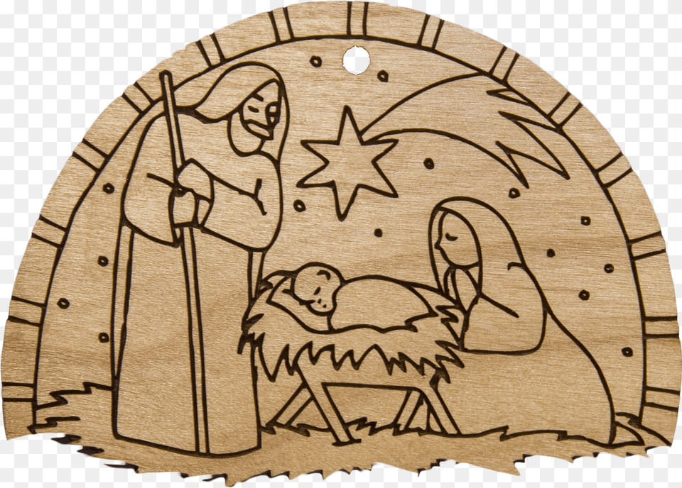 Christmas Ornament Nativity Semi Circle Creche De Noel Coloriage, Home Decor, Art, Baby, Person Png