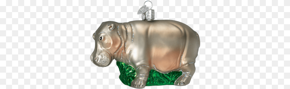 Christmas Ornament Old World Christmas Hippopotamus Glass Ornament, Accessories, Jewelry, Gemstone, Hippo Png