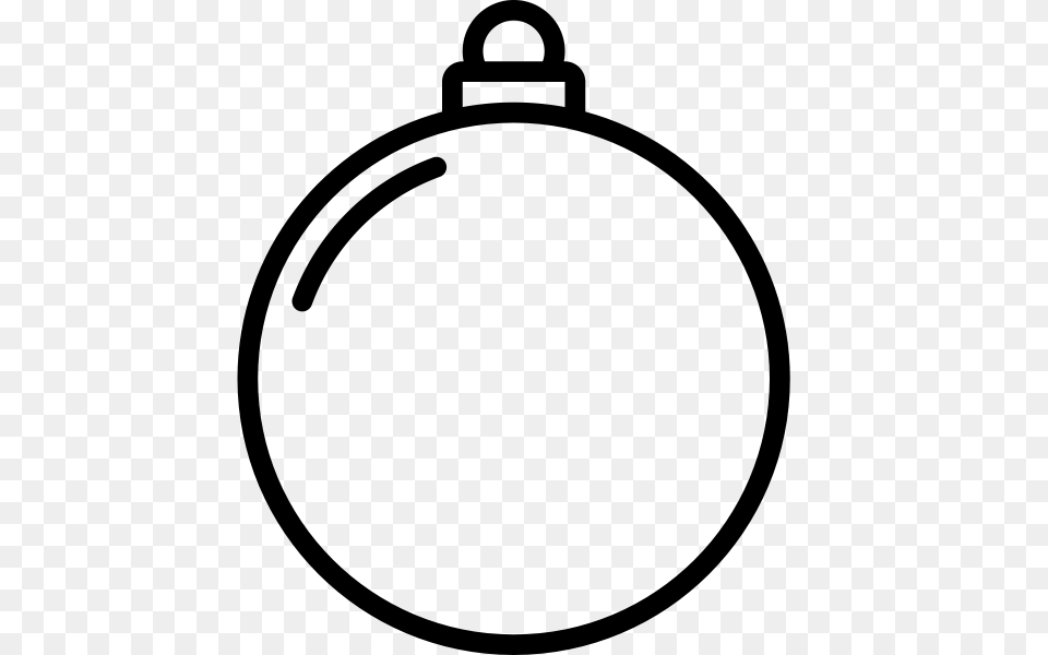 Christmas Ornament Rubber Stamp Stampmore, Gray Free Png Download