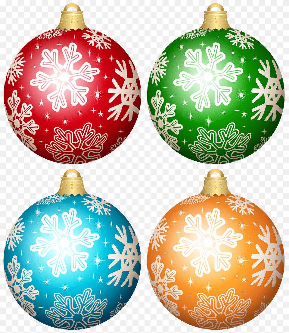 Christmas Ornament Set Clip Art Free Png