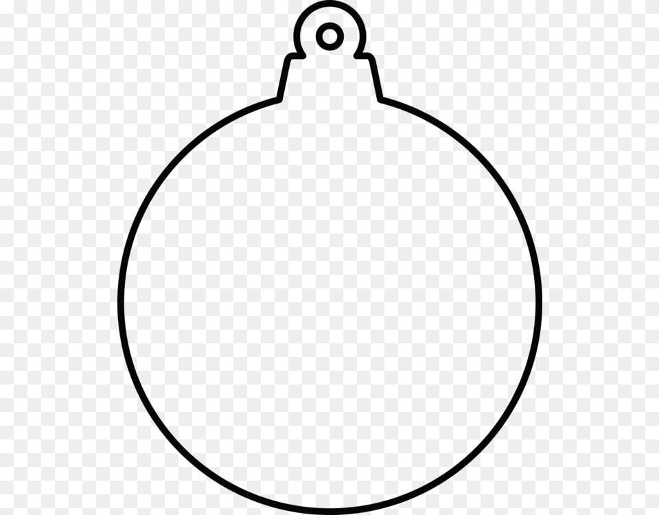 Christmas Ornament Shape Drawing, Gray Png