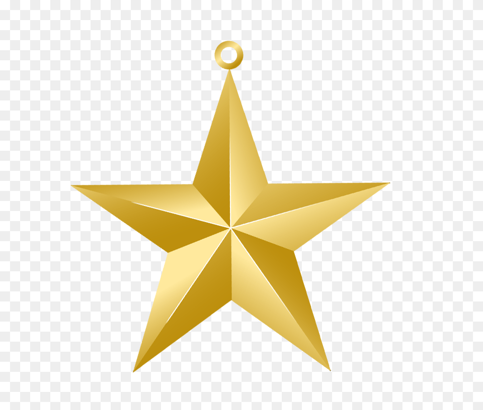 Christmas Ornament Transparent Estrella Dorada En, Gold, Leaf, Plant, Cross Png