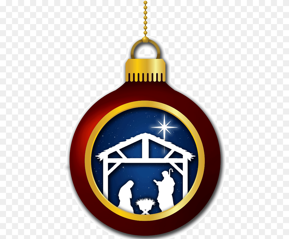 Christmas Ornament With Nativity Scene Clipart Jesus, Accessories, Food, Ketchup, Baby Free Png Download