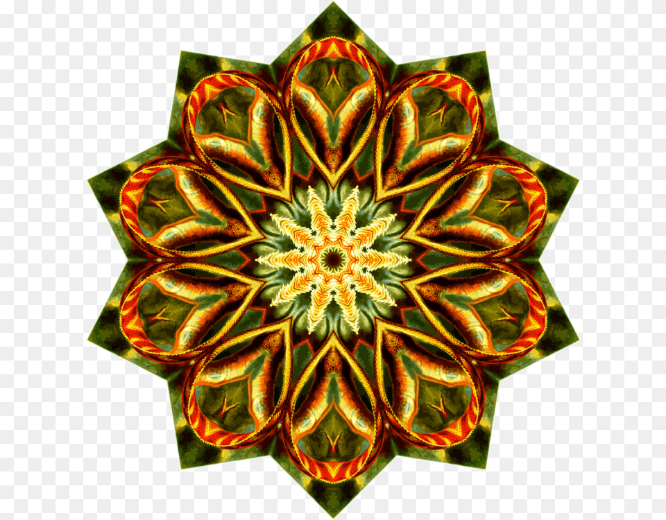 Christmas Ornamentflowersymmetry Motif, Pattern, Art, Graphics, Floral Design Png Image