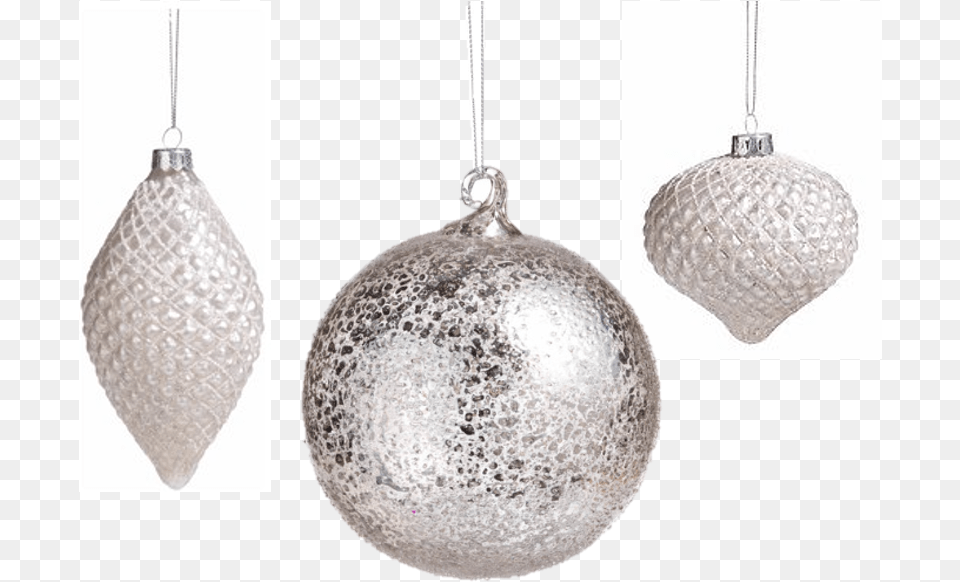 Christmas Ornaments Antique Silver Round Ornaments Large Set Of 12 Holiday, Accessories, Earring, Jewelry, Lamp Free Png