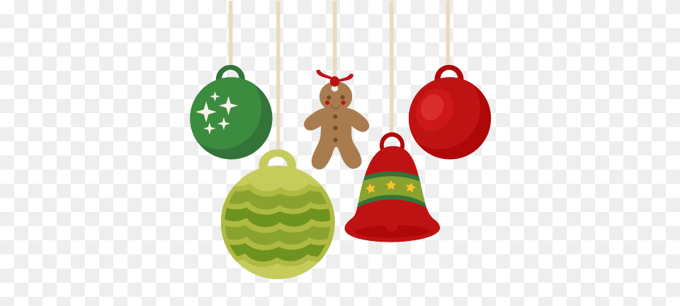 Christmas Ornaments Flat Design Min Christmas Ornament Cute Clipart, Accessories Free Transparent Png