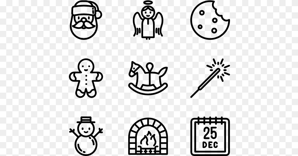 Christmas Ornaments Lab Icons, Gray Png Image