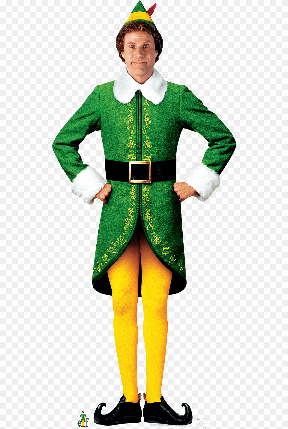 Christmas Outdoor Movie Night Will Ferrell Elf, Adult, Person, Man, Male Free Png Download