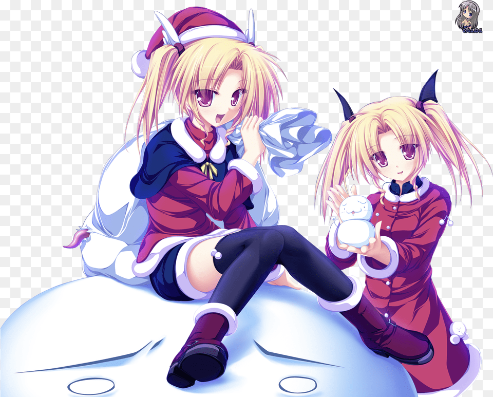 Christmas Outfit Girl Anime, Publication, Book, Comics, Adult Png