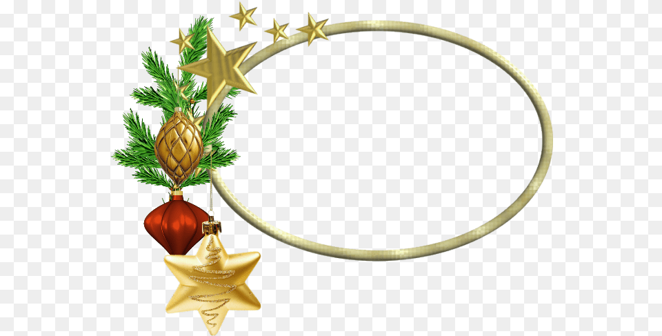 Christmas Oval Frame, Accessories, Star Symbol, Symbol, Plant Free Png