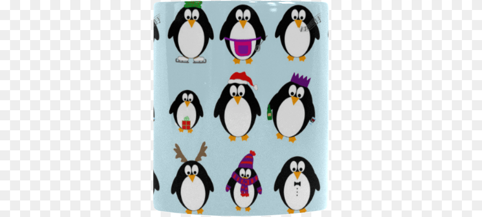 Christmas Party Penguins Custom Morphing Mug Adlie Penguin, Animal, Bird Free Transparent Png