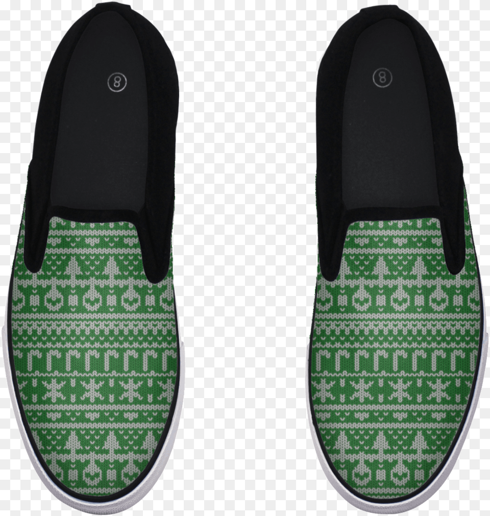 Christmas Pattern Slip On Shoe Shoe, Clothing, Footwear, Sneaker, Woven Free Png