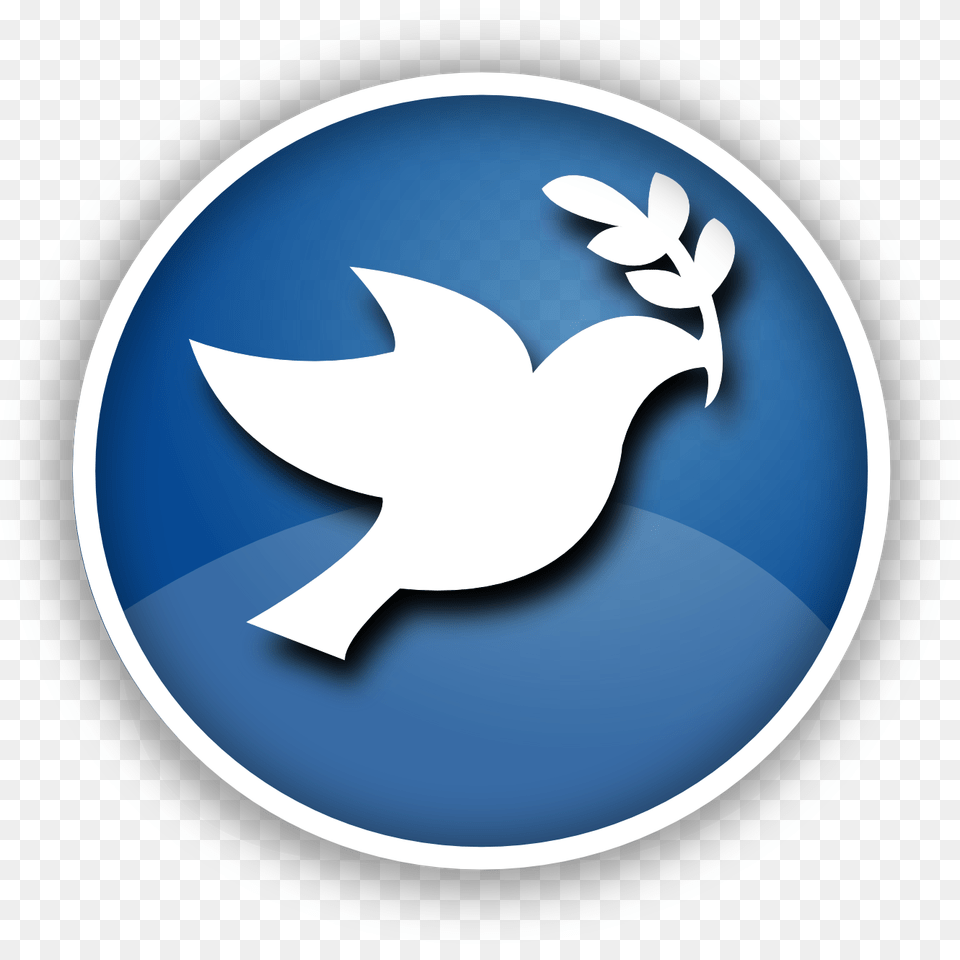 Christmas Peace Dove Clip Art, Logo, Emblem, Symbol, Disk Png Image