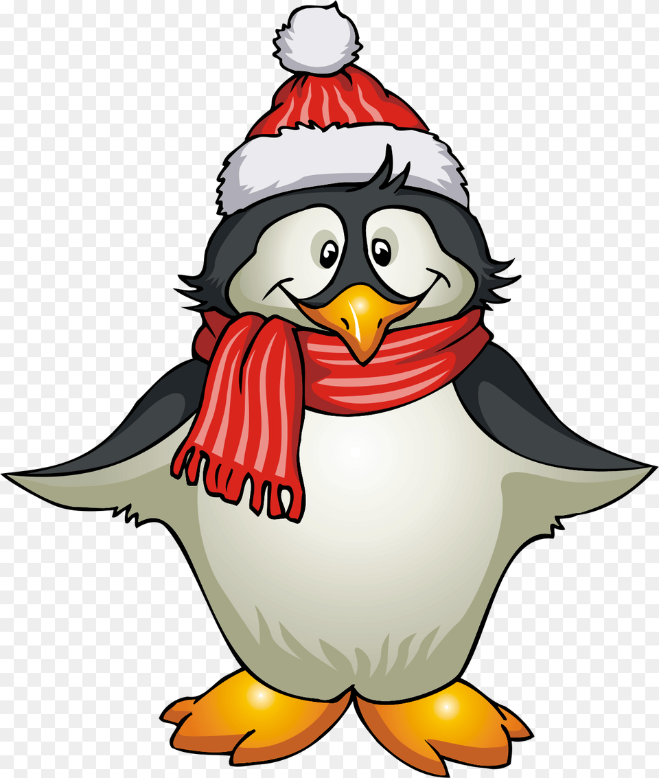Christmas Penguin, Animal, Bird, Nature, Outdoors Free Transparent Png