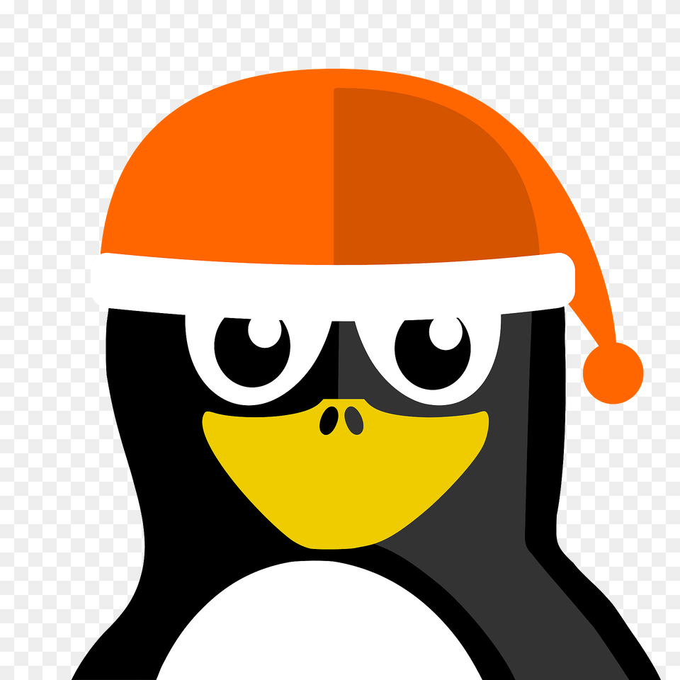 Christmas Penguin Clipart, Clothing, Hardhat, Helmet Free Png Download