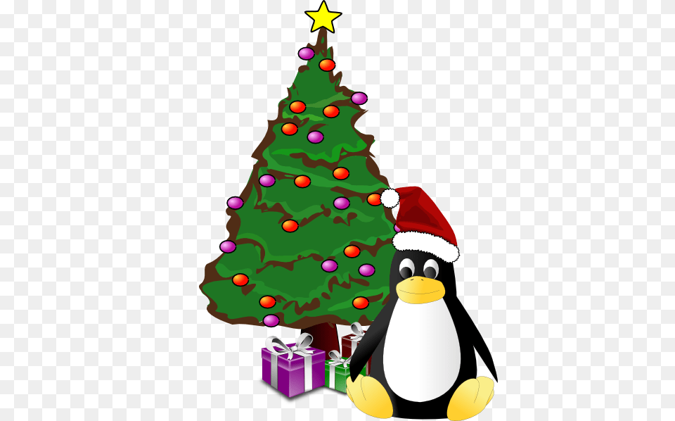 Christmas Penguin Family Clipart, Plant, Tree, Christmas Decorations, Festival Free Png