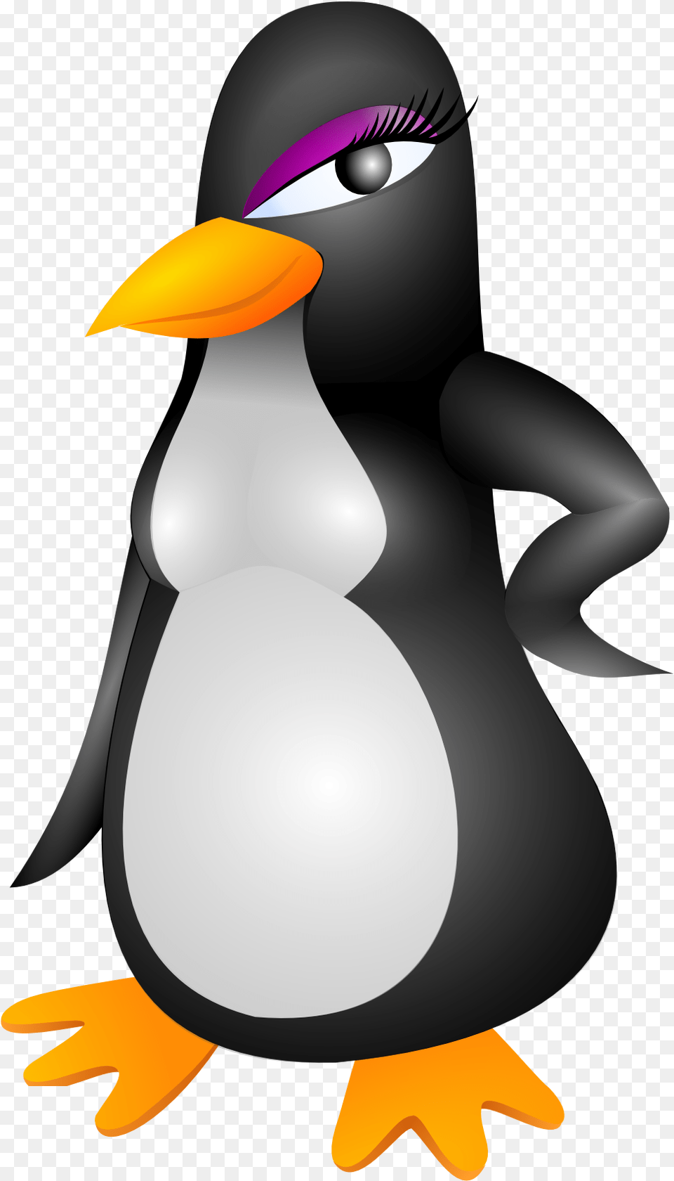 Christmas Penguin Family Clipart Custom Lady Penguin Shower Curtain, Animal, Beak, Bird, Adult Png Image