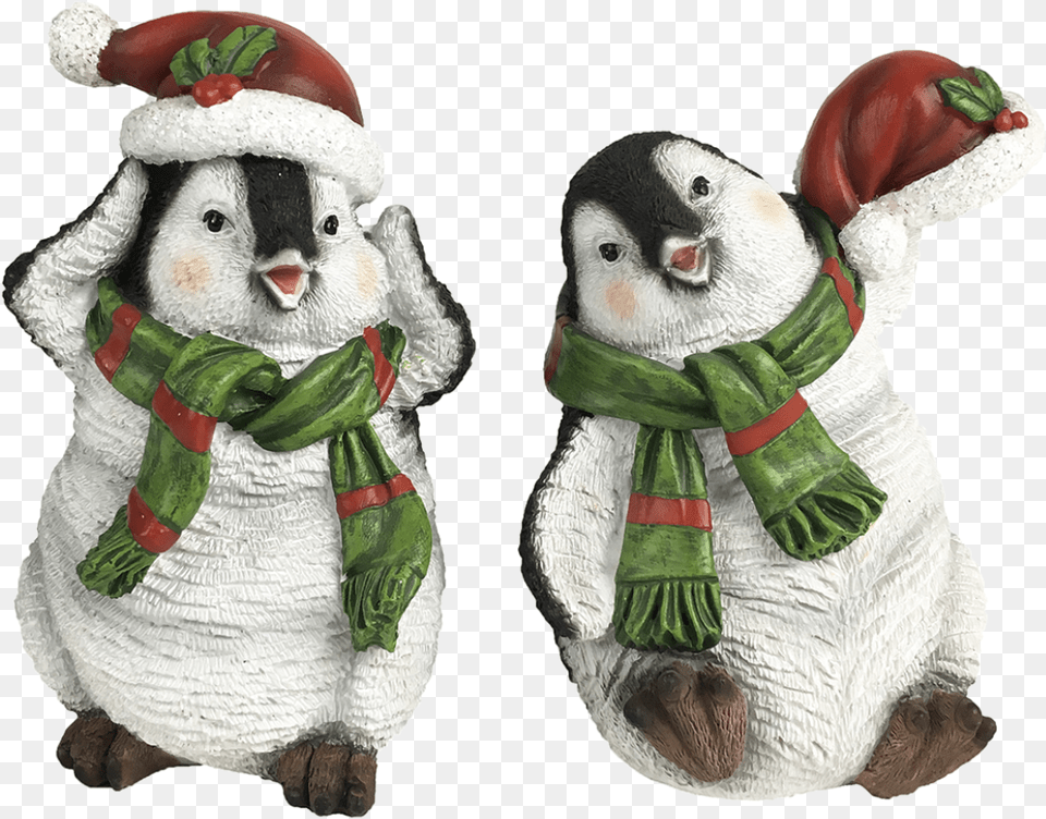 Christmas Penguin Green M Ass Esschert Design Snowman, Nature, Outdoors, Figurine, Animal Free Png Download