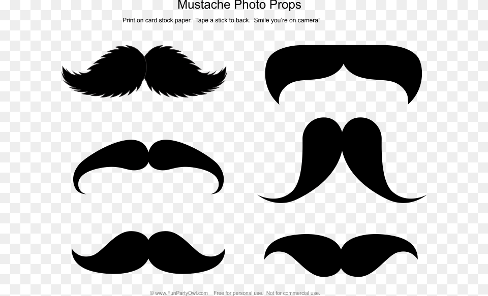 Christmas Photo Booth Props Mustache, Face, Head, Person, Animal Free Png Download