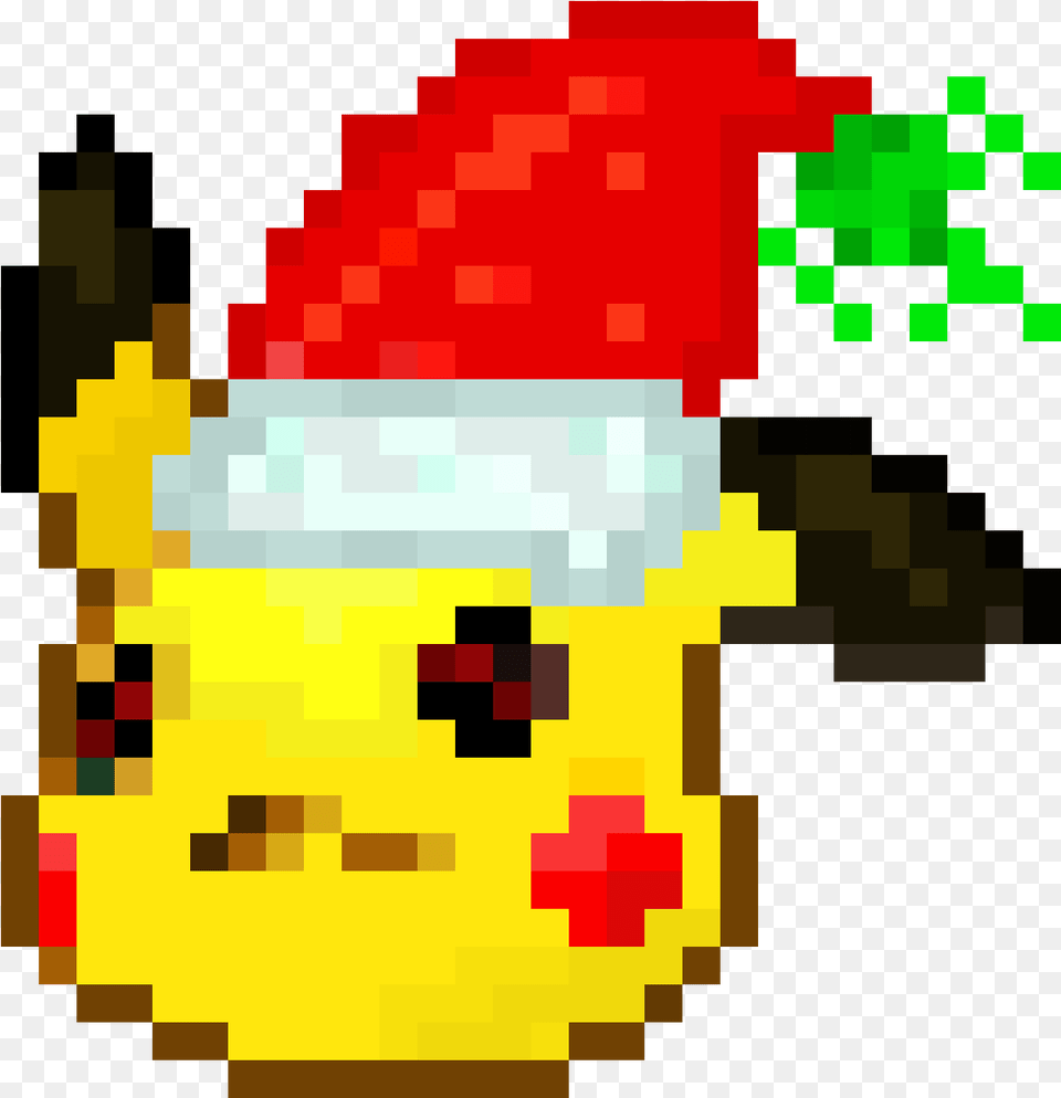 Christmas Pikachu Pixel Art Maker 8 Bit Face Gif Png Image