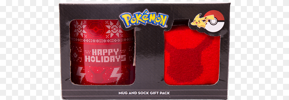 Christmas Pikachu Socks Amp Pokeball Mug Gift Set Pokemon, Sticker, Food, Ketchup Free Png Download