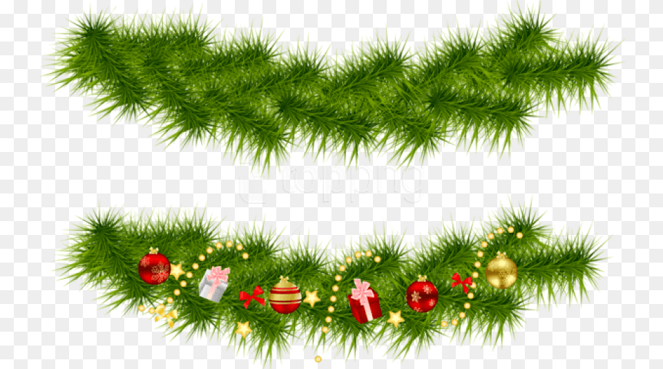 Christmas Pine Garlands Christmas Tree Garland, Plant, Green, Grass, Christmas Decorations Free Transparent Png