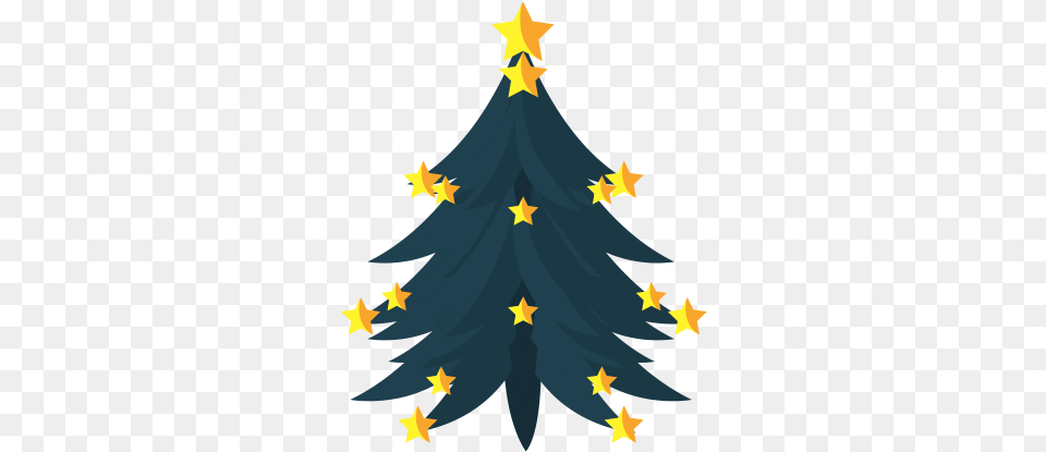 Christmas Pine Tree Clipart Christmas Tree, Star Symbol, Symbol, Animal, Fish Free Png