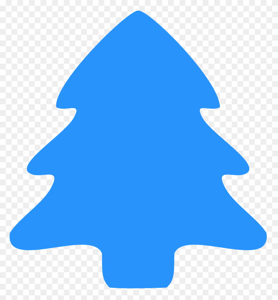 Christmas Pine Tree Silhouette, Leaf, Plant, Animal, Fish Free Png Download