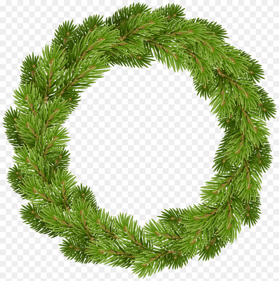 Christmas Pine Wreath Clip Free Transparent Png