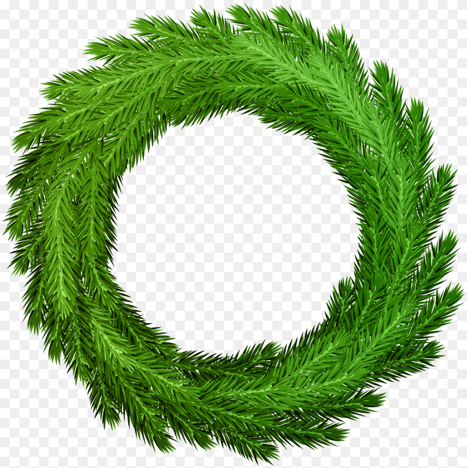 Christmas Pine Wreath Green Transparent Gallery Png
