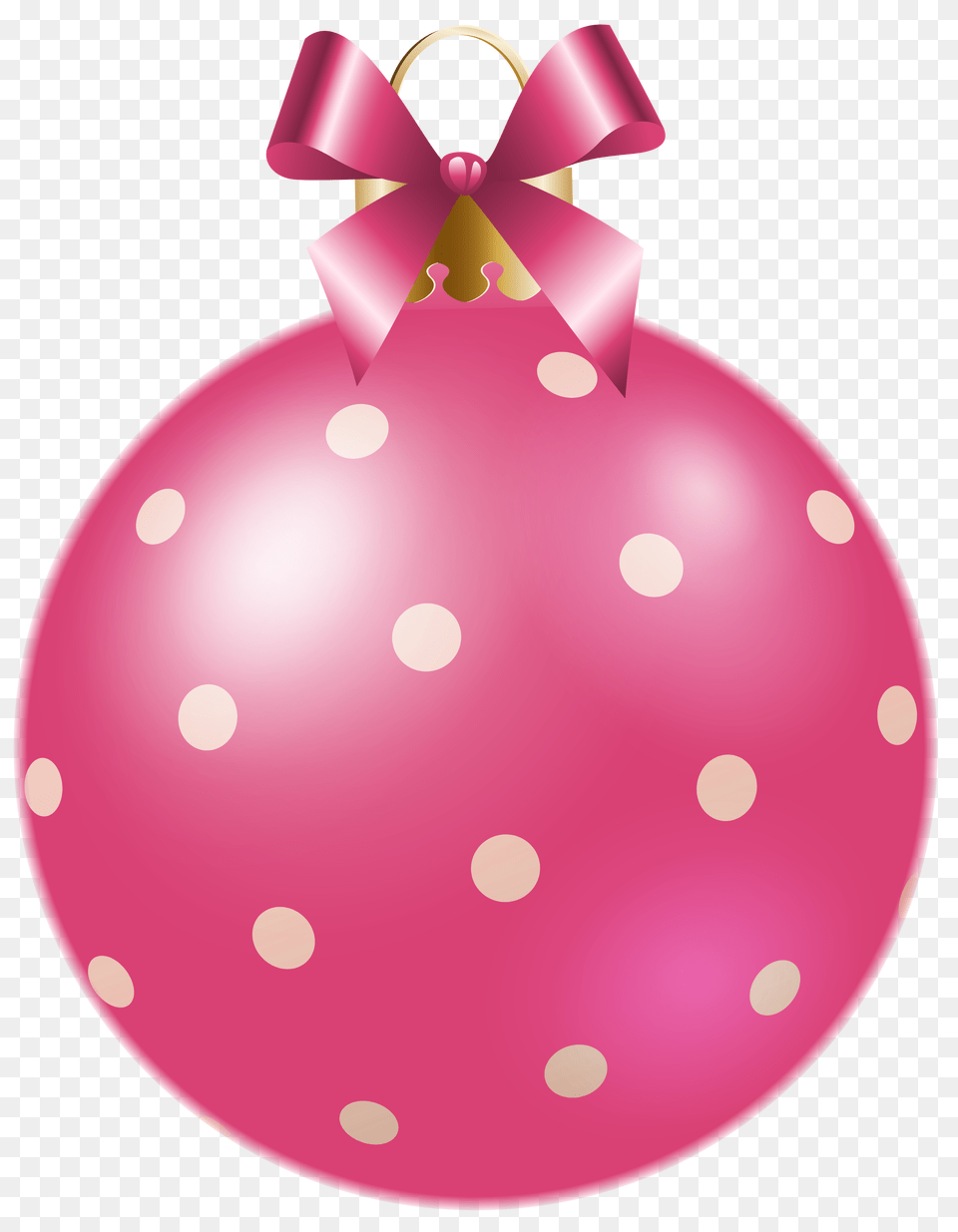 Christmas Pink Dotted Ball Clipart Gallery, Pattern, Astronomy, Moon, Nature Free Transparent Png