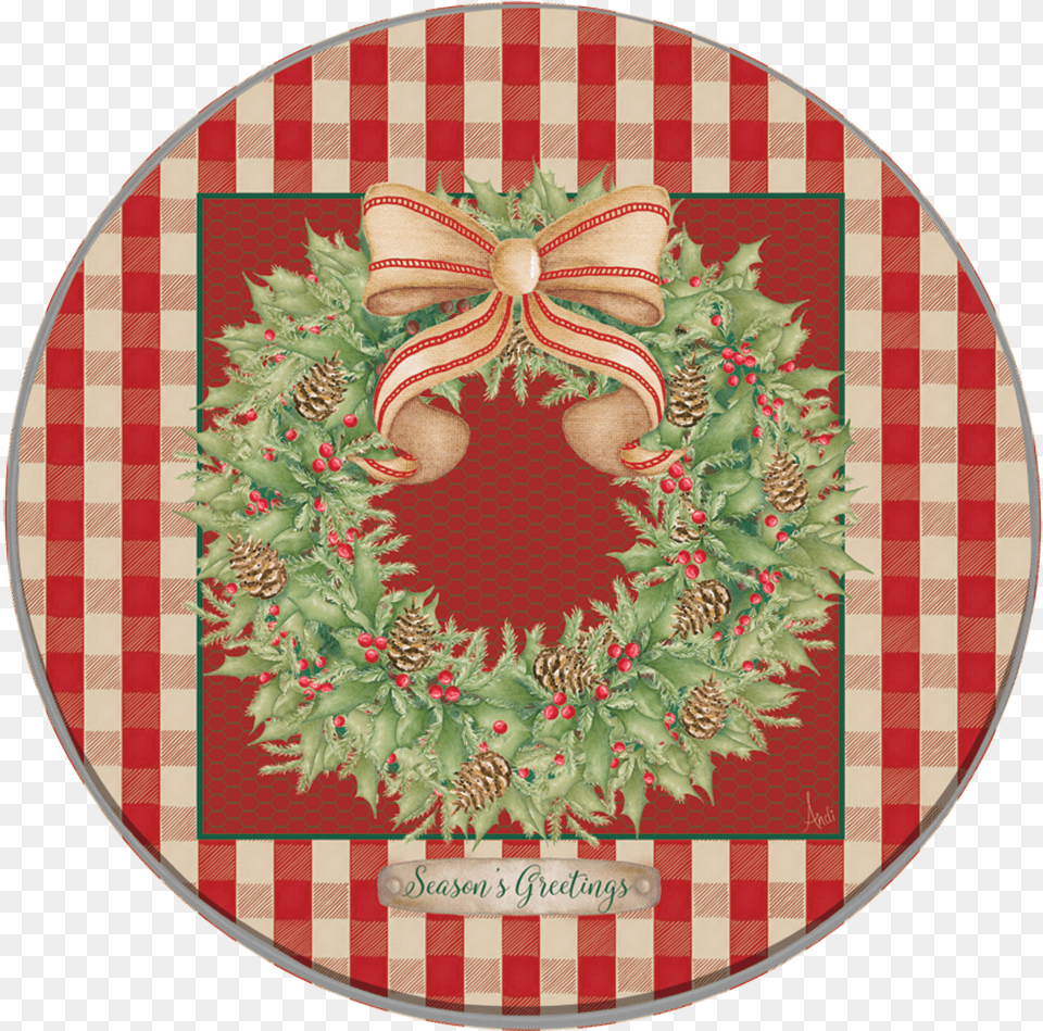Christmas Plaid Background Piecitos Para Baby Shower, Plate, Pattern Free Png