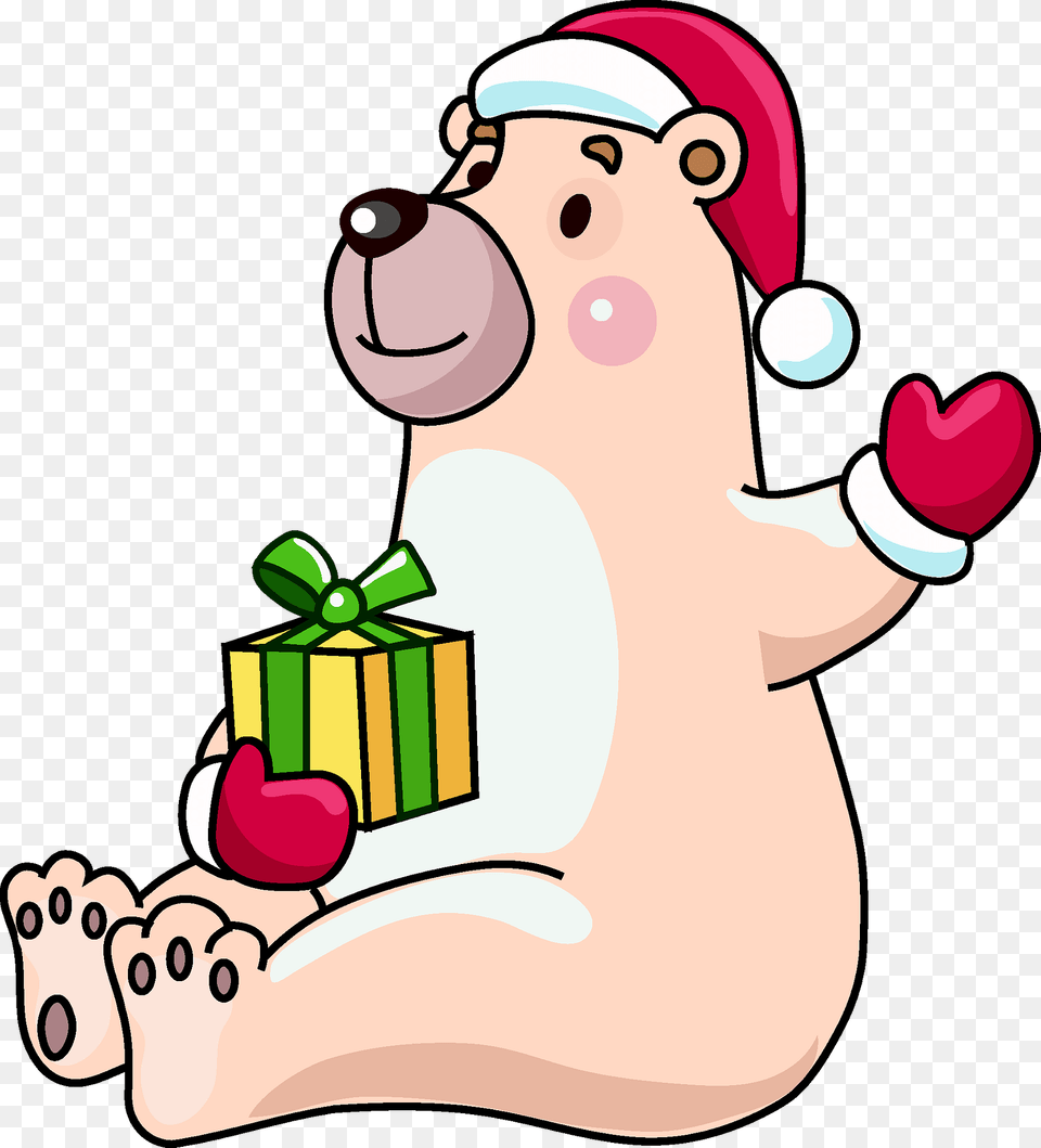 Christmas Polar Bear Clipart, Nature, Outdoors, Snow, Snowman Free Png Download