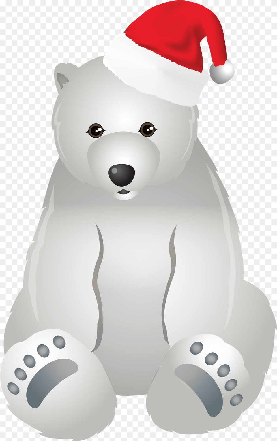 Christmas Polar Bear Clipart Jpg Library Library Christmas Clip Art Polar Bear Christmas, Plush, Toy, Nature, Outdoors Free Png