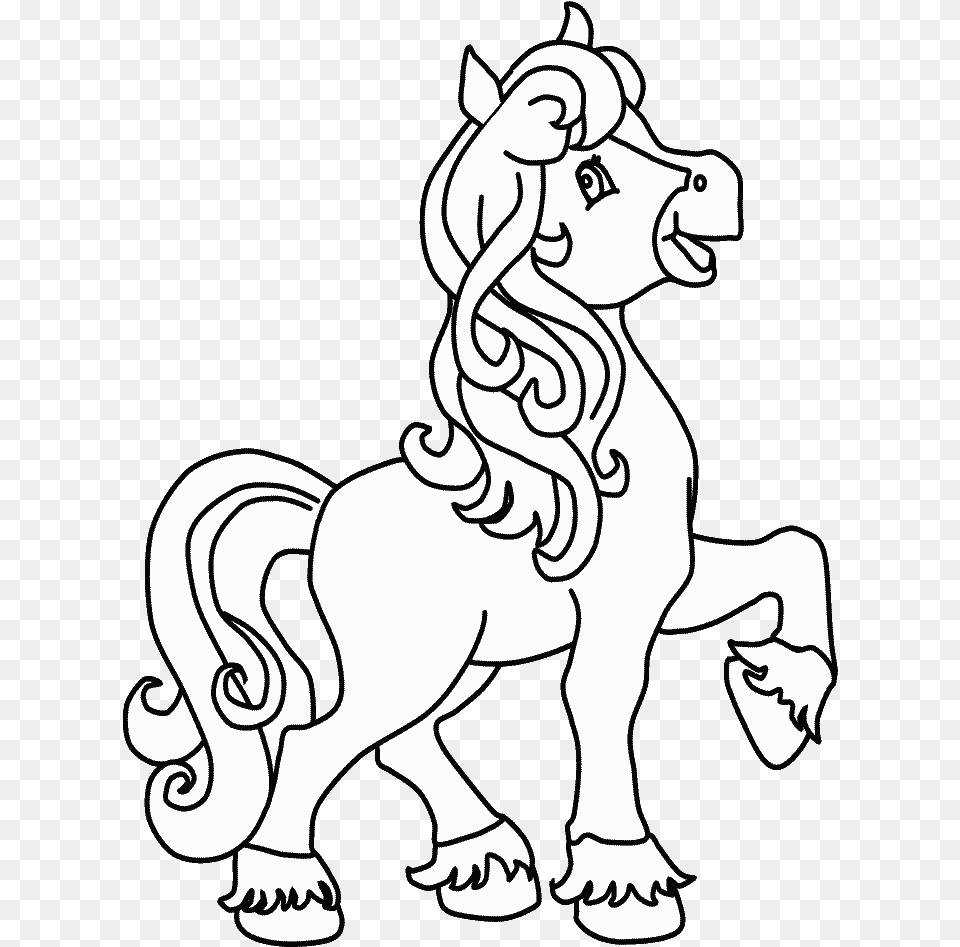 Christmas Pony Coloring Page, Stencil, Person, Face, Head Free Transparent Png