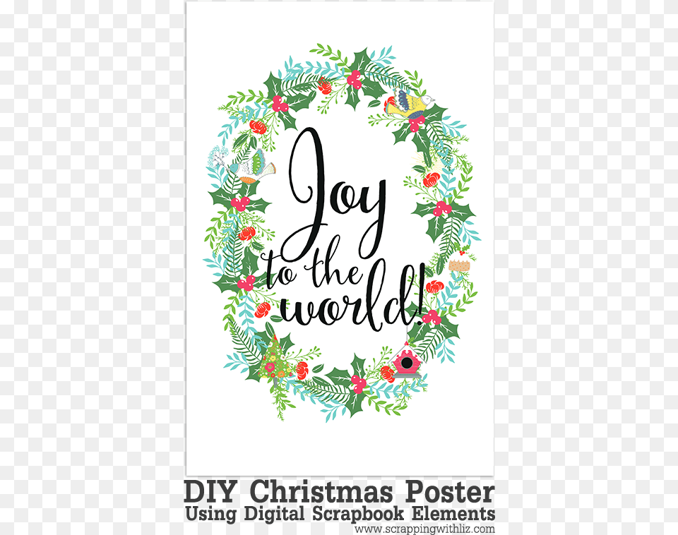 Christmas Poster Made With Digital Scrapbook Elements Ship Breaking, Art, Envelope, Graphics, Greeting Card Png Image