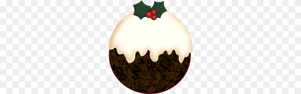 Christmas Pudding, Food, Cake, Cream, Cupcake Free Png